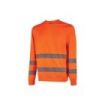 Upower Chara Sudadera de Trabajo - Talla M - Alta Visibilidad, Bandas Reflectantes, Poliester Perchado, Ajuste Comodo, Resistente a Multiples Lavados, Seguridad Mejorada - Color Naranja Fluorescente