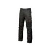 Upower Smile Pantalones de Trabajo en Algodon Elastico - Talla 54 - Bolsillos Multifuncionales, Cierre Resistente, Refuerzo en Rodillas, Ajuste Slim Fit, Proteccion DPI1 - Color Negro Carbon