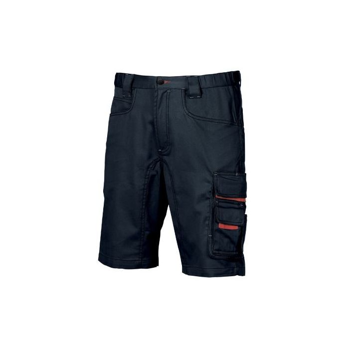 Upower Party Pantalon Corto Multifuncional - Talla 56 - Multiples Bolsillos, Cierre de Seguridad, Costuras Resistentes, Cintura Ajustable, Proteccion DPI1 - Color Azul Marino
