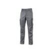 Upower Crazy Pantalones Cargo Stretch - Talla 3XL - Bolsillos Multifuncionales, Detalles Reflectantes, Cinturilla Elastica, Rodillas Preformadas, Proteccion DPI1, Ajuste Slim-Fit - Color Gris Oscuro