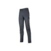 Upower Meek Pantalones Cargo Stretch - Talla 2XL - Bolsillos Multifuncionales, Refuerzos Poli-Oxford, Cinturilla Elastica, Perfiles Reflectantes, Proteccion Inferior, Slim-Fit, DPI1 - Color Gris Oscuro