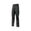 Upower Belgrado Pantalon de Trabajo Resistente - Talla M - Tela Elastica, Lavable a Alta Temperatura, Multiples Bolsillos, Cintura Elastica, Proteccion Lumbar, Rodillas Preformadas - Color Negro Carbon