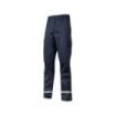 Upower Monaco Pantalones de Trabajo - Talla 5XL - Durabilidad y Comodidad, Tejido Elastico, Multiples Bolsillos, Proteccion Lumbar, Costuras Reforzadas, Detalles Reflectantes - Color Azul Oscuro Westlake