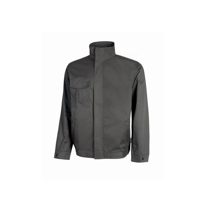 Upower Sofia Cazadora de Trabajo - Talla 4XL - Funcional y Resistente, Tejido Mechanical Stretch, Lavable a Alta Temperatura, Bolsillos Practicos, Puños Ajustables, Proteccion Invernal - Color Gris Oscuro
