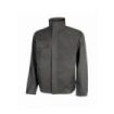 Upower Sofia Cazadora de Trabajo - Talla L - Mechanical Stretch, Lavable a Alta Temperatura, Bolsillos con Cremallera, Puños Ajustables, Portacredenciales, Elastico Inferior - Color Gris Oscuro