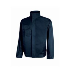 Upower Sofia Cazadora de Trabajo Resistente y Funcional - Talla XL - Tejido Mechanical Stretch, Lavable a Alta Temperatura, Bolsillos con Cierre, Puños Ajustables - Color Azul Oscuro Westlake