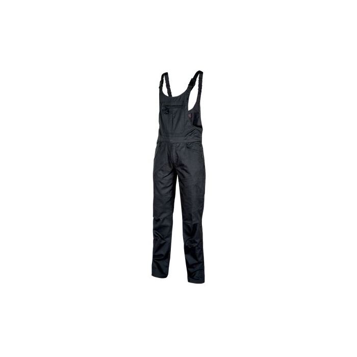 Upower Atene Peto de Trabajo Resistente - Talla L - Comodidad y Funcionalidad, Tejido Poli-Algodon Mechanical Stretch, Multiples Bolsillos, Lavable a Alta Temperatura, Ajuste Personalizado - Color Negro Carbon