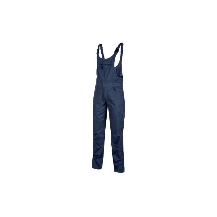 Upower Atene Peto de Trabajo Resistente - Talla L - Comodidad y Funcionalidad, Tejido Poli-Algodon Mechanical Stretch, Lavable, Multiples Bolsillos, Ajuste Perfecto, Rodillas Preformadas - Color Azul Oscuro Westlake