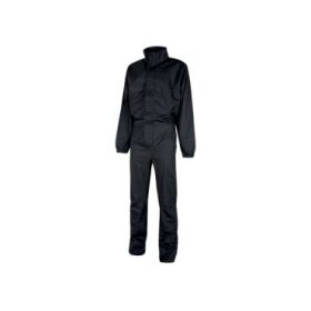 Upower Roma Mono de Trabajo - Talla 4XL - Policoton Mechanical Stretch, Multiples Bolsillos, Cintura y Puños Elasticos, Rodillas Preformadas, Triple Costura - Color Negro Carbon
