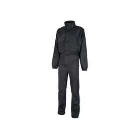 Upower Roma Mono de Trabajo Funcional - Talla 4XL - Tejido Policoton Mechanical Stretch, Multiples Bolsillos, Costuras Reforzadas, Cintura Elastica - Color Gris Oscuro