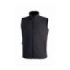 Upower Dublino Chaleco de Trabajo Soft Shell - Talla 4XL - Transpirable, Antiviento, Repelente al Agua, Multibolsillos con Cremallera, Ajuste Personalizado con Cordon - Color Negro Carbon