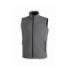 Upower Dublino Chaleco de Trabajo Soft Shell - Talla S - Transpirable, Antiviento, Repelente al Agua, Multibolsillos con Cremallera, Ajuste Personalizado con Cordon - Color Gris Oscuro