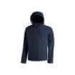 Upower Kyra Cazadora de Trabajo con Tejido Soft Shell - Talla XL - Transpirable, Antiviento, Repelente al Agua, Capucha Desmontable, Mangas Preformadas, Elementos Reflectantes - Color Azul Oscuro Westlake