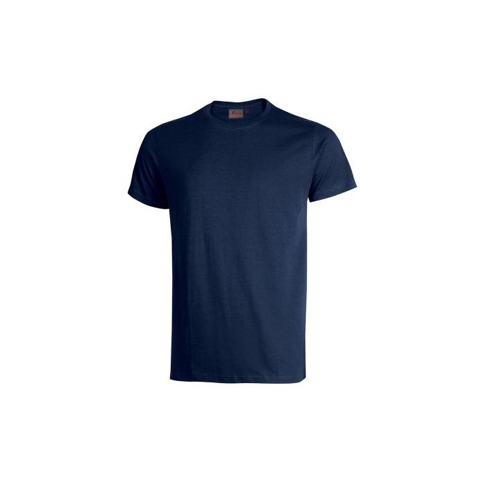 Upower Figi Camiseta de Trabajo de Algodon Cardado - Talla S - Suavidad y Confort Prolongado, Cuello Elastico Acanalado, Cinta Para-Sudor, Proteccion DPI1 - Color Azul Marino