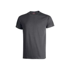 Upower Figi Camiseta de Trabajo de Algodon Cardado - Talla 3XL - Cuello Elastico Acanalado, Cinta Para-Sudor, Proteccion DPI1, Suavidad y Confort Prolongado - Color Gris Meteorito