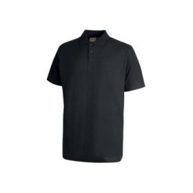 Upower Tonga Polo Hombre Algodon Pique - Talla 4XL - Transpirable y Duradero, Acabados en Canale, Refuerzos en Cuello y Hombros, Proteccion DPI1 - Color Negro Carbon