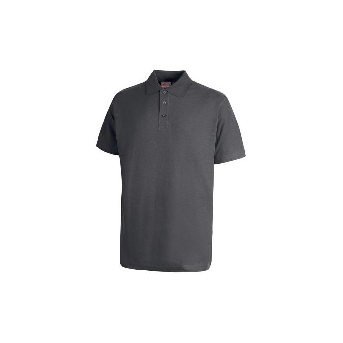 Upower Tonga Polo Hombre Algodon Pique - Talla 4XL - Transpirable y Duradero, Cuello 3 Botones, Acabados Canale, Refuerzos Cuello y Hombros, Proteccion DPI1 - Color Gris Meteorito