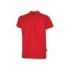 Upower Tonga Polo de Hombre de Algodon Pique - Talla S - Transpirable, Cuello con 3 Botones, Acabados en Canale, Refuerzos en Cuello y Hombros, Proteccion DPI1 - Color Rojo Magma