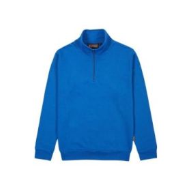 Upower Maui Sudadera con Media Cremallera - Talla 5XL - French Terry Algodon y Poliester, Transpirable y Duradera, Puños y Dobladillo Elasticos, Mangas Ranglan, Costuras Pespunteadas - Color Azul Regio
