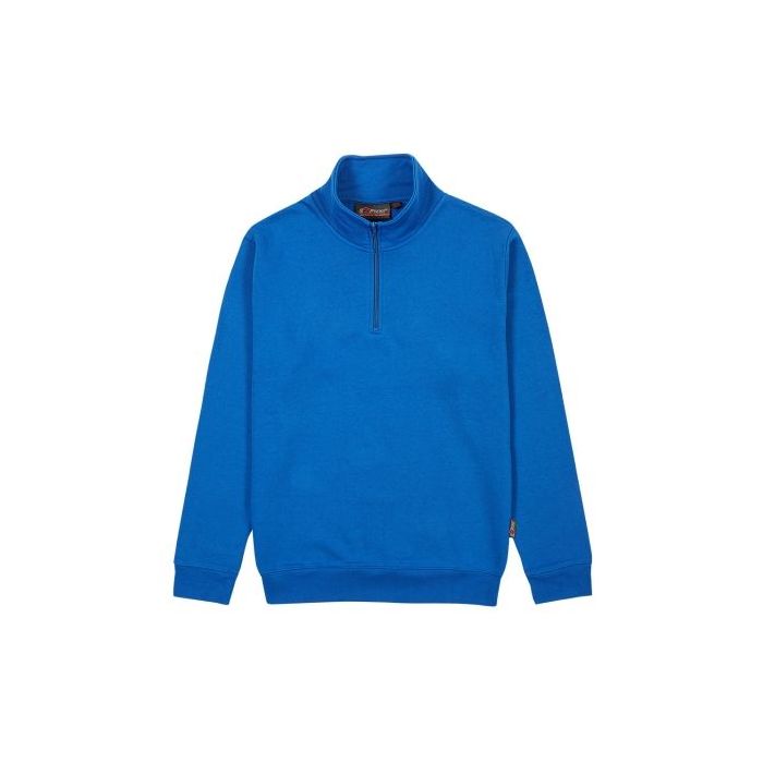Upower Maui Sudadera con Media Cremallera - Talla M - French Terry Algodon y Poliester, Transpirable y Duradera, Puños y Dobladillo Elasticos, Mangas Ranglan, Costuras Pespunteadas - Color Azul Regio