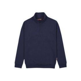 Upower Maui Sudadera con Media Cremallera - Talla 3XL - French Terry, Transpirable, Duradera, Ajuste Comodo, Mangas Ranglan, Costuras Pespunteadas, Versatil y Funcional - Color Azul Marino