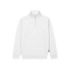 Upower Maui Sudadera con Media Cremallera - Talla 5XL - French Terry Algodon y Poliester, Transpirable y Duradera, Puños y Dobladillo Elasticos, Mangas Ranglan, Costuras Pespunteadas - Color Blanco