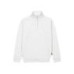 Upower Maui Sudadera con Media Cremallera - Talla 5XL - French Terry Algodon y Poliester, Transpirable y Duradera, Puños y Dobladillo Elasticos, Mangas Ranglan, Costuras Pespunteadas - Color Blanco