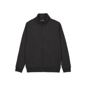 Upower Anuta Sudadera con Cremallera Completa - Talla 2XL - Suave French Terry, Transpirable y Resistente, Mangas Ranglan, Puños y Dobladillo Elasticos, Costuras Pespunteadas - Color Negro Carbon