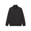 Upower Anuta Sudadera con Cremallera Completa - Talla M - French Terry Suave, Transpirable y Resistente, Mangas Ranglan, Puños y Dobladillo Elasticos, Costuras Pespunteadas - Color Negro Carbon