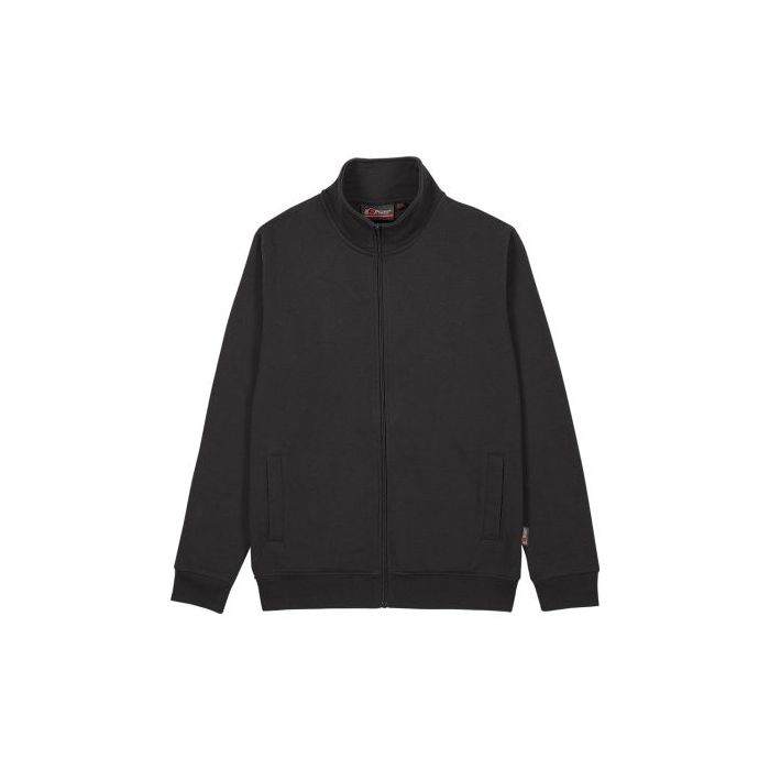 Upower Anuta Sudadera con Cremallera Completa - Talla S - French Terry Suave, Transpirable y Resistente, Mangas Ranglan, Ajuste Comodo, Costuras Pespunteadas, Versatil y Duradera - Color Negro Carbon