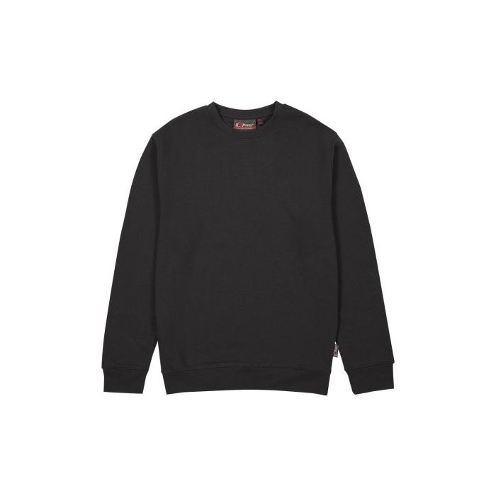 Upower Tupai Sudadera de Cuello Redondo - Talla XL - French Terry de Verano, Libertad de Movimiento, Algodon y Poliester, Detalles en Punto Elastico, Mangas Ranglan - Color Negro Carbon