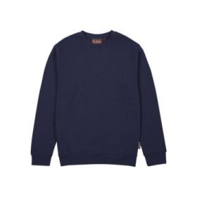Upower Tupai Sudadera Cuello Redondo - Talla S - French Terry Verano, Libertad de Movimiento, Transpirable y Resistente, Detalles en Punto Elastico, Mangas Ranglan, Costuras Pespunteadas - Color Azul Marino