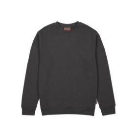 Upower Tupai Sudadera Cuello Redondo - Talla 3XL - French Terry Verano, Algodon y Poliester, Transpirable y Resistente, Detalles en Punto Elastico, Mangas Ranglan, Costuras Pespunteadas - Color Gris Meteorito