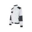 Upower Zagabria Chaqueta de Trabajo - Talla 5XL - Algodon Stretch, Durabilidad y Transpirabilidad, Bolsillos con Cierre, Anillo Porta-Identificacion, Puños Ajustables, Lavable a 40° - Color Blanco