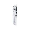 Upower Kalamata Peto de Trabajo Resistente - Talla 3XL - Algodon Stretch, Multiples Bolsillos, Tirantes Ajustables, Rodillas Preformadas, Refuerzos Antidesgaste, Facil de Lavar - Color Blanco