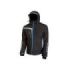 Upower Quick Chaqueta Soft Shell - Talla 2XL - Tejido Elastico Cortavientos Transpirable, Repelente al Agua, Bolsillo Impermeable con Free Sound, Detalles Reflectantes, Proteccion DPI1 - Color Negro Carbon