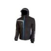 Upower Quick Chaqueta Soft Shell - Talla 4XL - Tejido Elastico Cortavientos, Transpirable y Repelente al Agua, Bolsillo Impermeable con Free Sound, Detalles Reflectantes, Proteccion DPI1 - Color Negro Carbon