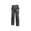 Upower Gordon Pantalones Funcionales con Bolsillos Flotantes - Talla 62 - Porta Herramientas, Cintura Ajustable, Insertos Reflectantes, Costuras Triples, Proteccion DPI1 - Color Gris Asfalto
