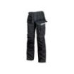 Upower Gordon Pantalones Funcionales y Duraderos - Talla 44 - Bolsillos Flotantes y Multifuncionales, Porta Rodilleras, Cintura Ajustable, Proteccion DPI1 - Color Negro Carbon