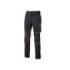 Upower Atom Pantalon de Tejido Stretch - Talla L - Resistente y Transpirable, Repelente al Agua, Bolsillos Multifuncionales, Protector de Rodilla Certificado, Cintura Elastica Ajustable - Color Negro Carbon