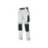 Upower Atom Pantalon de Trabajo - Talla S - Repelente al Agua, Transpirable, Secado Rapido, Bolsillos Multifuncionales, Protector de Rodilla Certificado PPE CAT.1 - Color Blanco