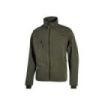 Upower Pluton Chaqueta de Tela Resistente - Talla 3XL - Suave, Repelente al Agua, Transpirable, Secado Rapido, Multiples Bolsillos, Capuchon Ajustable, Puños a Prueba de Viento, Proteccion DPI1 - Color Verde Oscuro