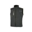 Upower Saturn Chaleco Resistente y Suave - Talla 2XL - Repelente al Agua, Transpirable, Bolsillos Practicos, Detalles Reflectantes, Proteccion DPI1 - Color Gris Asfalto