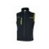 Upower Saturn Chaleco de Tela Resistente - Talla S - Suave, Repelente al Agua, Transpirable, Secado Rapido, Bolsillos Practicos, Detalles Reflectantes, Proteccion DPI1 - Color Negro Carbon