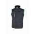 Upower Saturn Chaleco Resistente y Suave - Talla 5XL - Repelente al Agua, Transpirable, Secado Rapido, Bolsillos Practicos, Detalles Reflectantes, Proteccion DPI1 - Color Gris Asfalto Verdoso