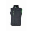 Upower Saturn Chaleco Resistente y Suave - Talla S - Repelente al Agua, Transpirable, Secado Rapido, Bolsillos Practicos, Detalles Reflectantes, Proteccion DPI1 - Color Gris Asfalto Verdoso