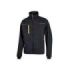 Upower Pluton Lady Chaqueta de Tela Resistente - Talla L - Suave, Repelente al Agua, Transpirable, Secado Rapido, Multiples Bolsillos, Capuchon Retractil, Puños a Prueba de Viento, Proteccion DPI1 - Color Negro Carbon