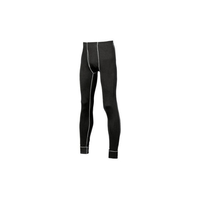 Upower Edelweiss Medias Termicas de Trabajo - Talla L - Abertura Frontal, Material Transpirable, Costuras Planas, sin Irritaciones, Alta Comodidad - Color Negro Carbon