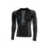 Upower Curma Camiseta Interior Termica - Talla 2_3XL - Ligera y Transpirable, Aislamiento Termico, Tejido Antibacteriano y Resistente, Alta Elasticidad, Efecto Segunda Piel - Color Negro Carbon