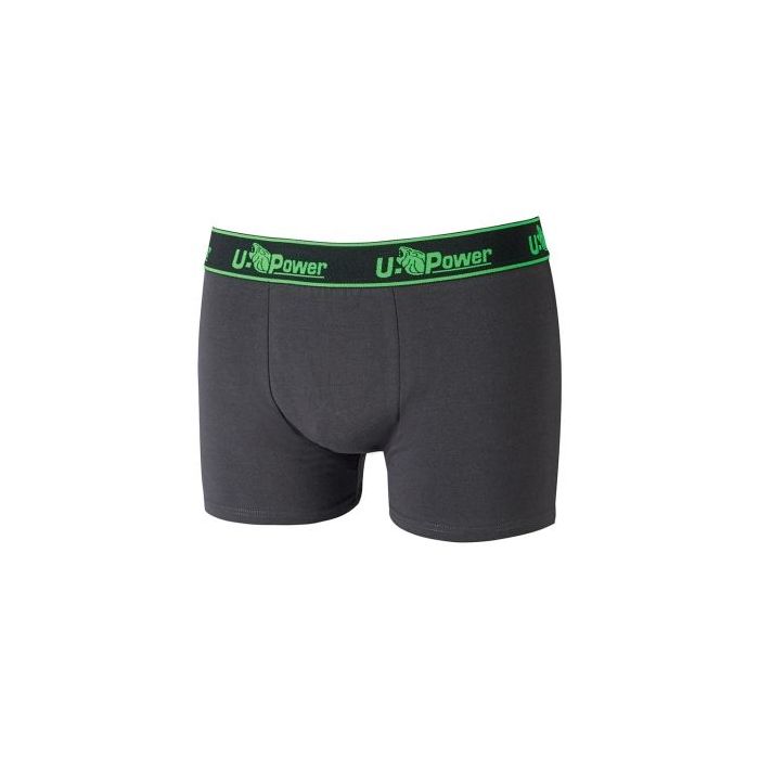 Upower Boxer Calzoncillos Boxer de Algodon Suave - Talla M - Elastico Resistente, Ajuste Duradero, Material Transpirable, Resistente al Lavado, Paquete de Tres - Color Gris Asfalto